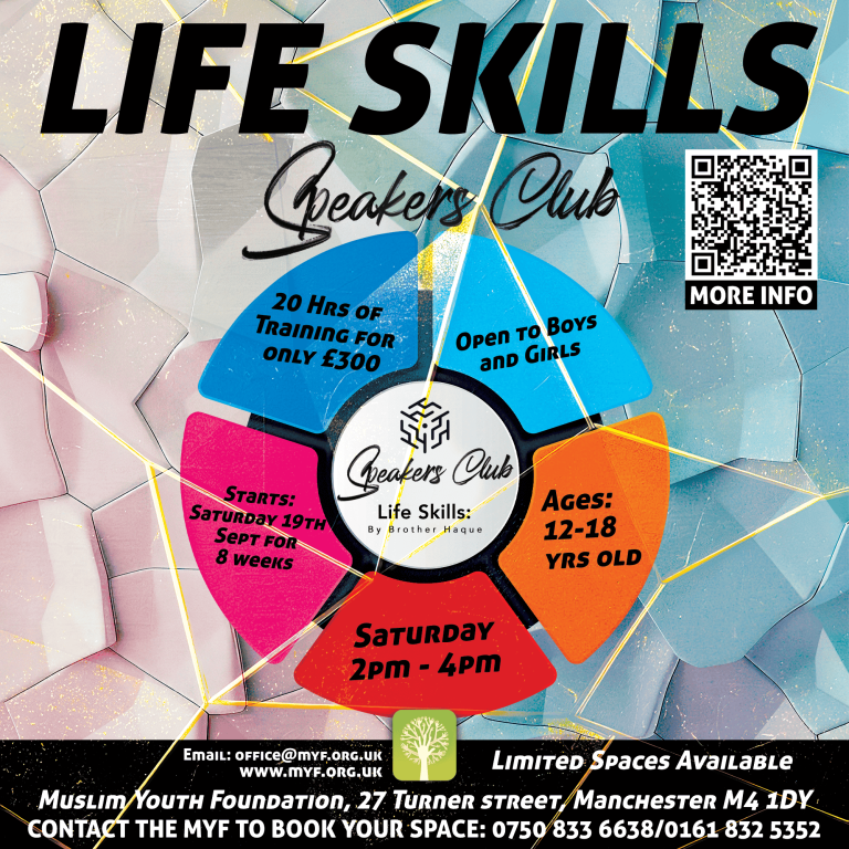LIFE SKILLS Class Saturday Sept 19th