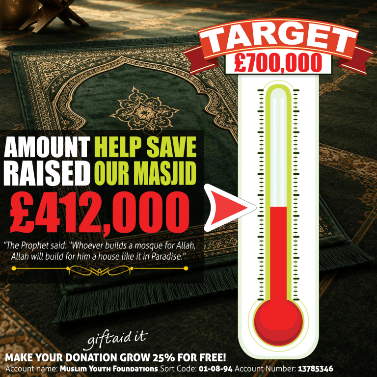 £412,000 Raised for the MYF Masjid Appeal