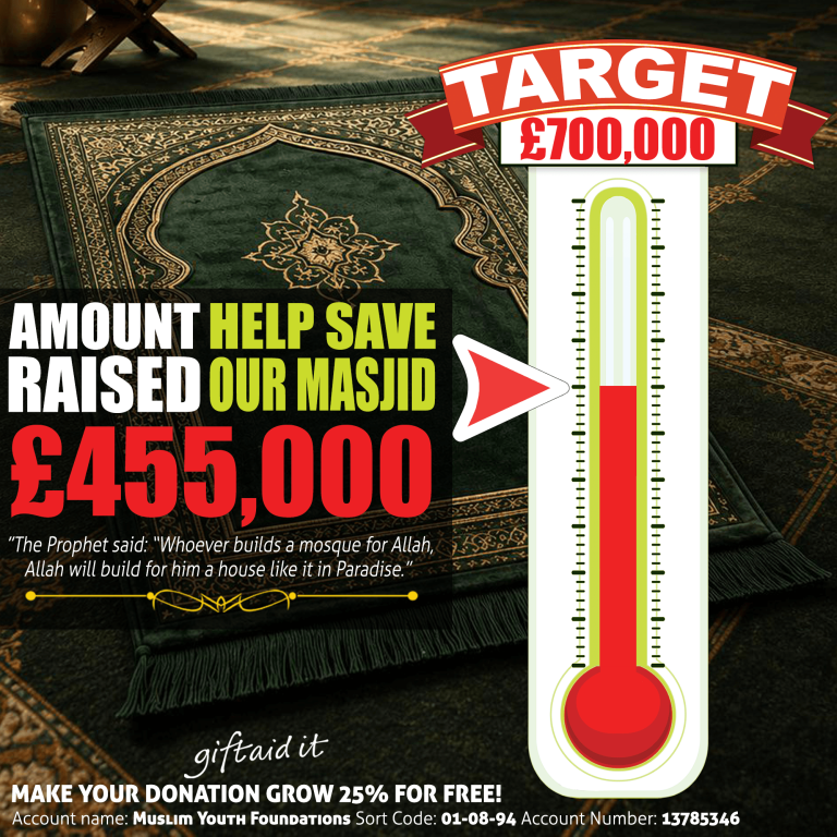 £455,000 Raised for the MYF Masjid Appeal